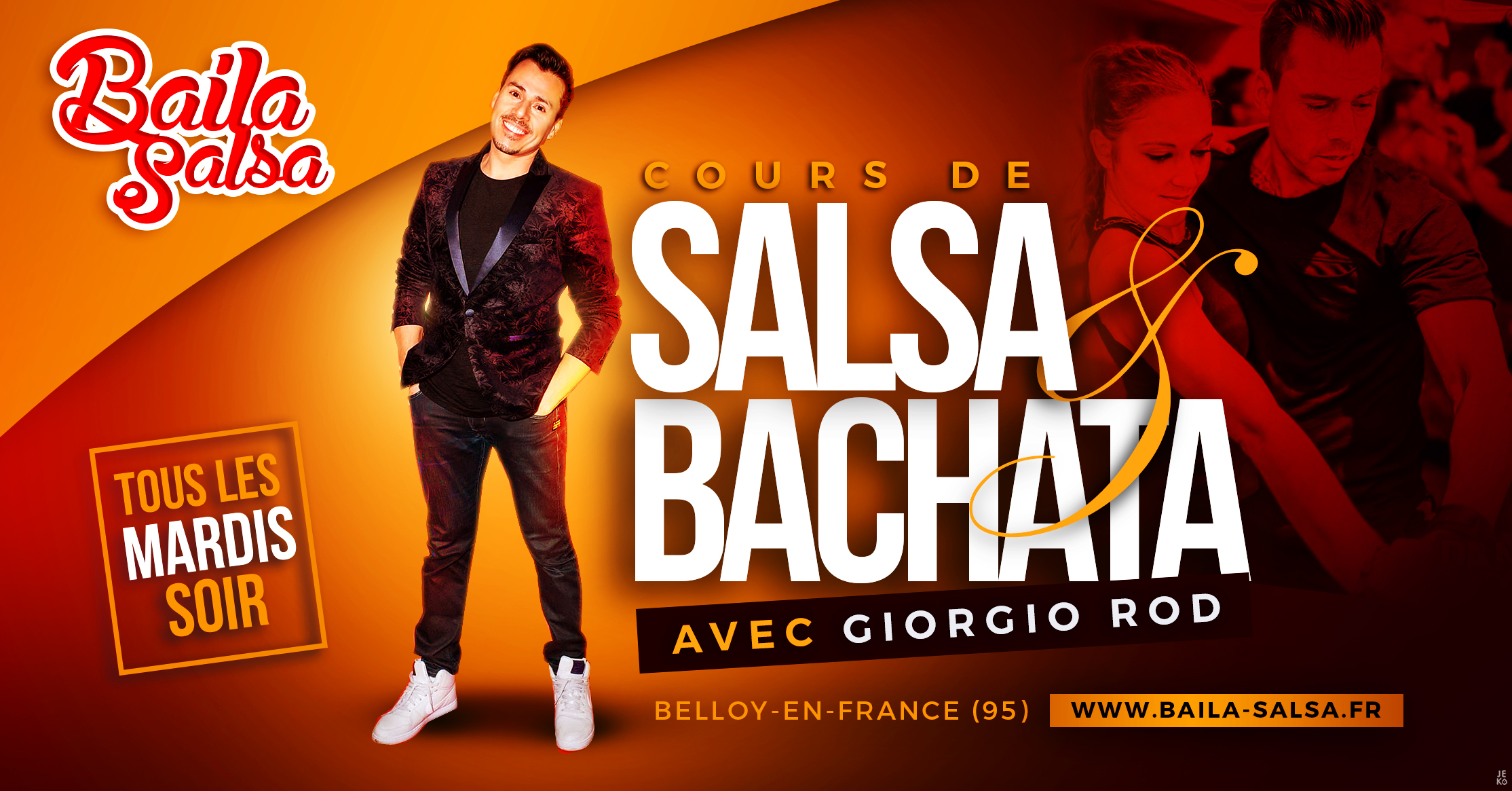 Cours de salsa dans le val d'oise Flyer Salsa